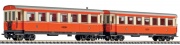 Liliput L340508 2-teiliges Set, B4ip / s 30 & B4ip / s 31 der Zillertalbahn, rot / creme H0e