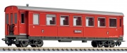 Liliput L344557 4-achsiger Personenwagen, B4 30 der Zillertalbahn, rot H0e