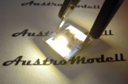 AustroModell 254 LED-Platine ExtremWarmWeiss 12x12mm - für 2+3mm
